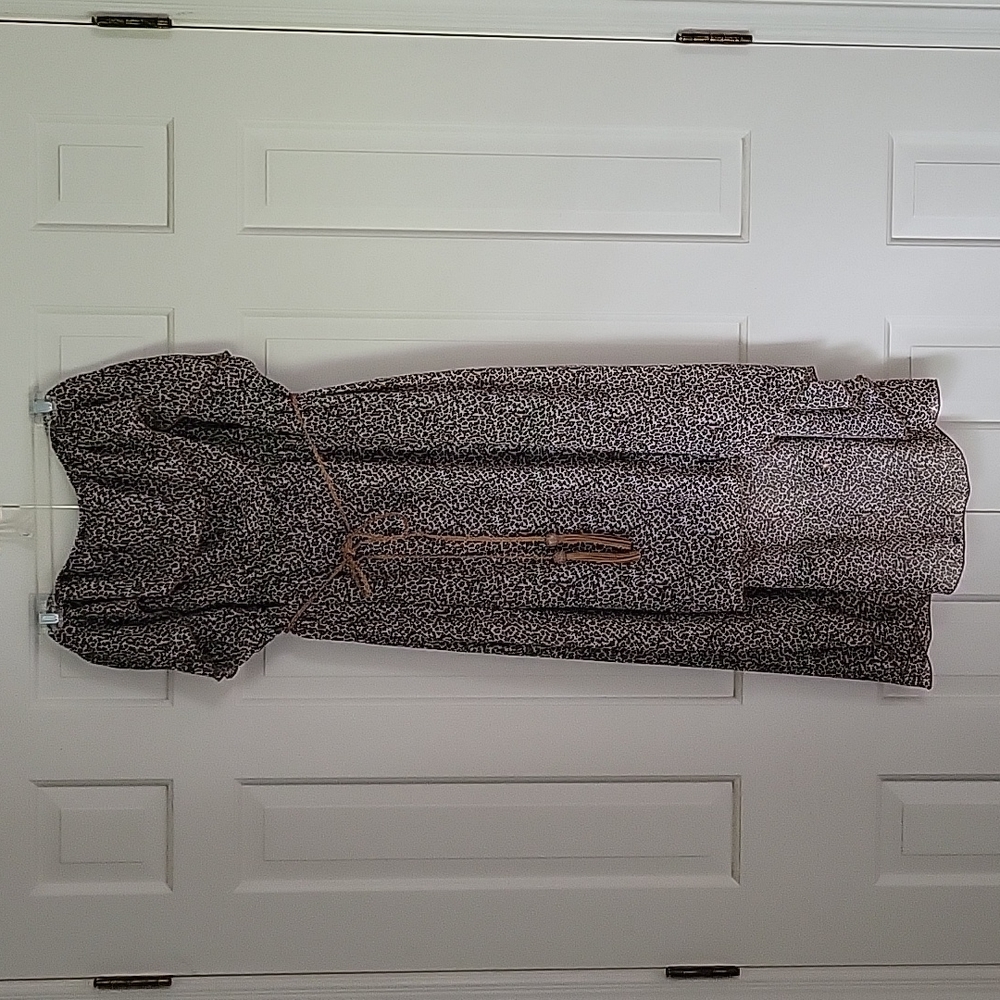 Signify leopard print tube top dress high low sz 3x